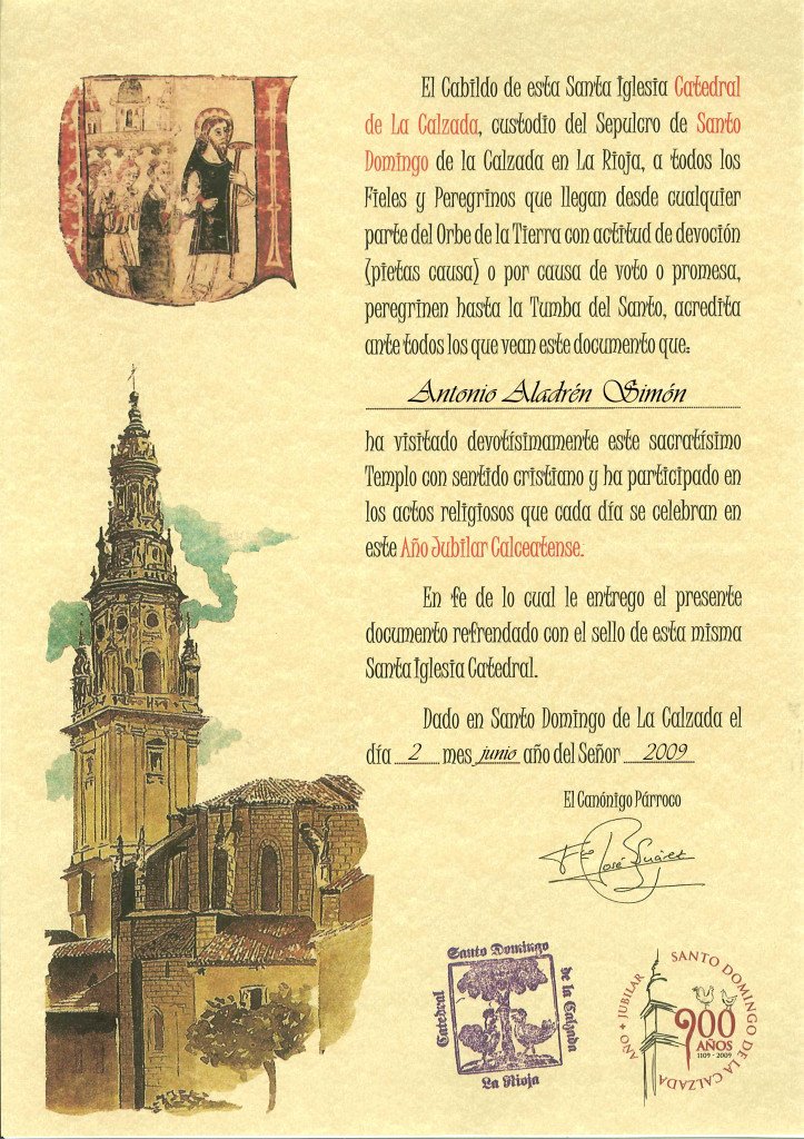 Documento de Santo Domingo de la Calzada
