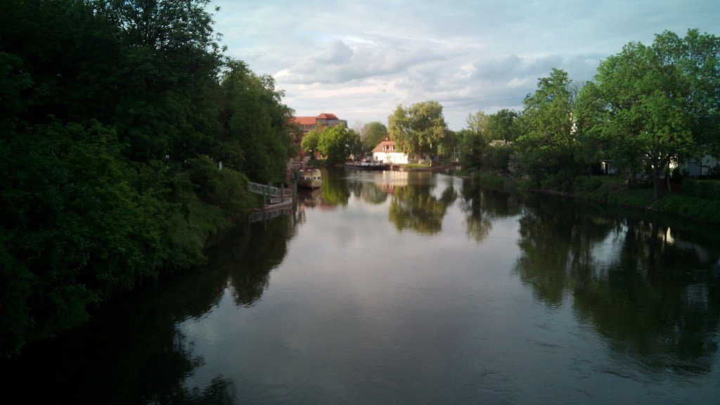 El río Saale, Meseburg
