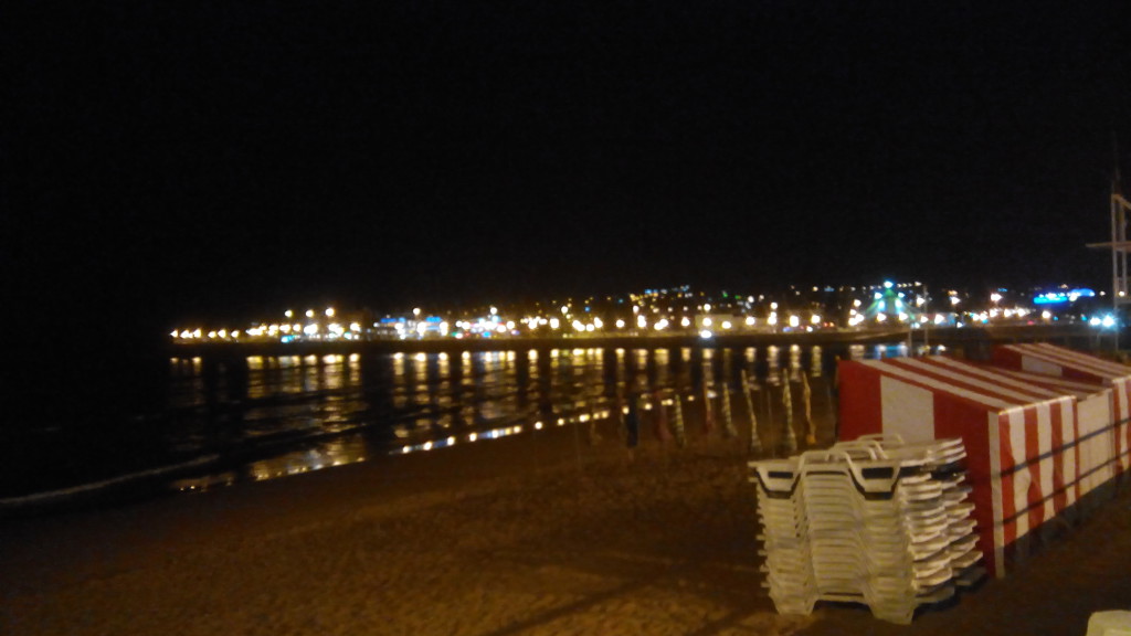 La playa por la noche