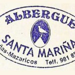 Sello del albergue de Santa Mariña Sello del albergue de Santa Mariña