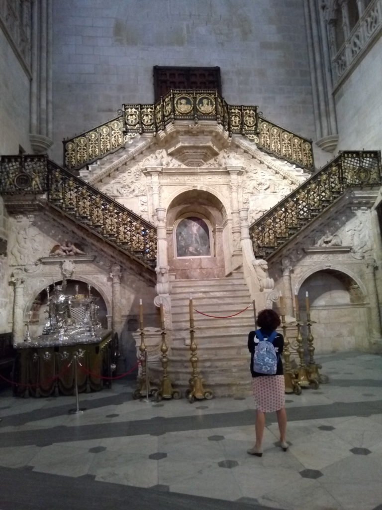 Escalera dorada de la catedral de Burgos (de Diego de Siloé)