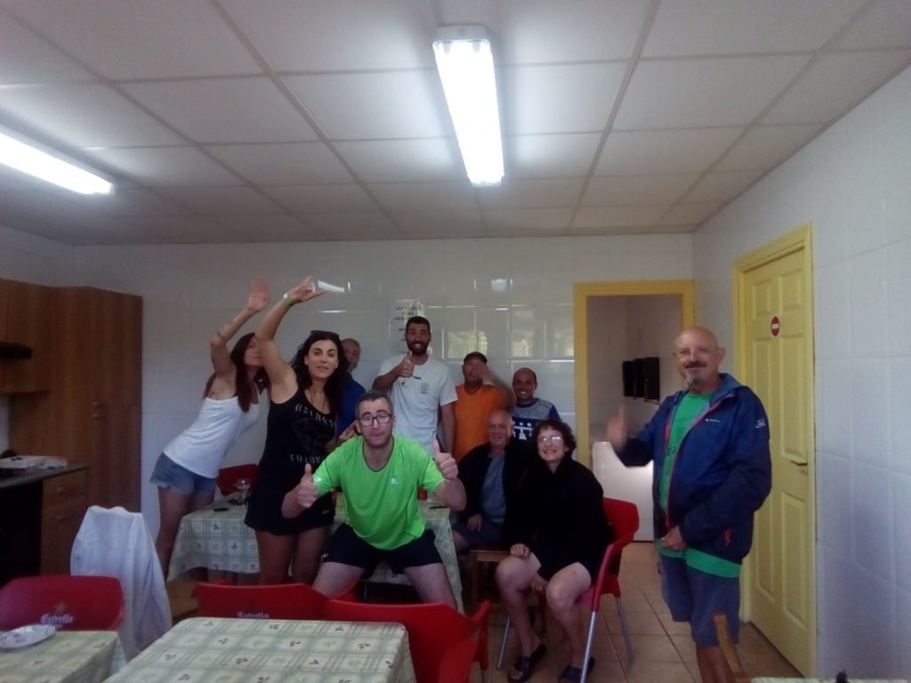 Selfie de silbido en albergue de Belorado
