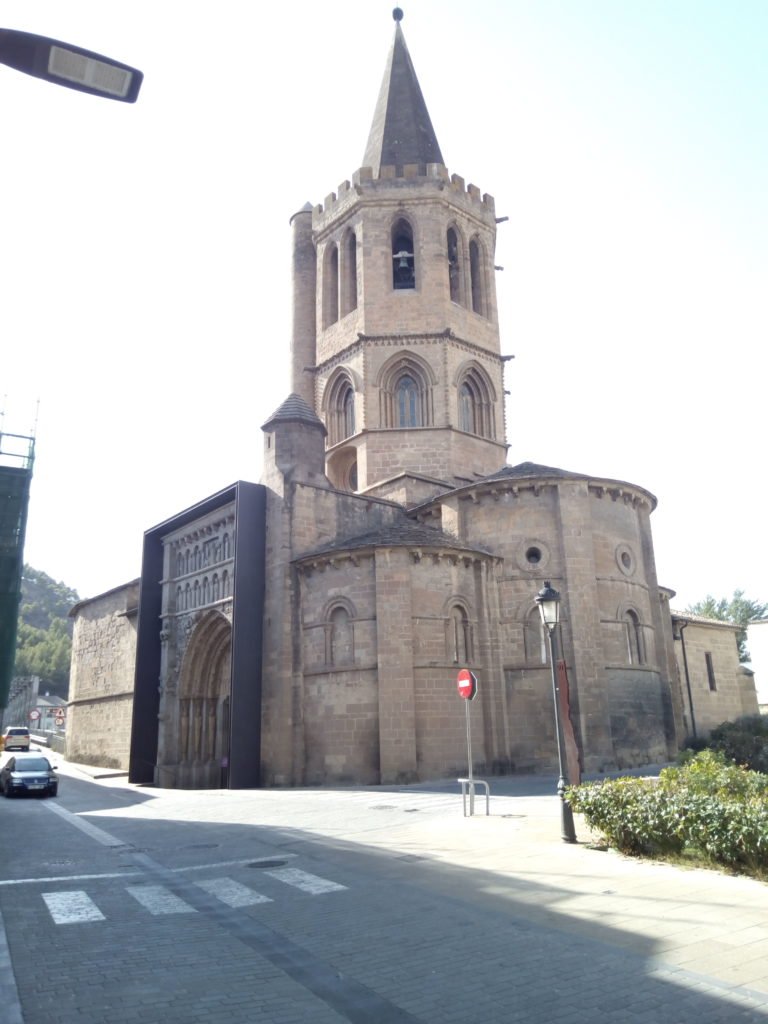 La iglesia de Santa María la Real de Sangüesa, declarada Monumento Nacional en 1889