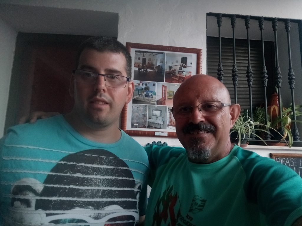 Con Fernando, hospitalero del Río Aljucén
