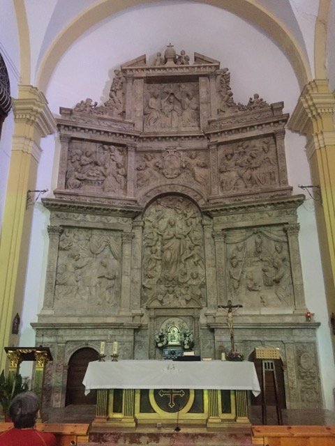 Retablo de alabastro de la Iglesia de la Asunción de Nuestra Señora. Escatrón