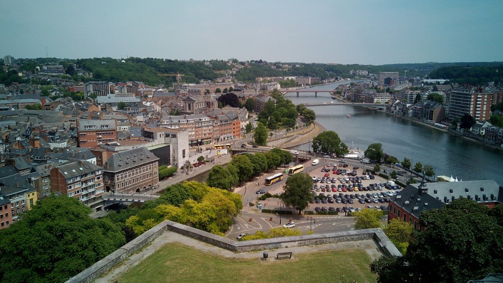 Vista de Namur desde la ciudadela